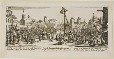 Strappado, płyta dziesiąta z The Large Miseries of War autorstwa Gerrit Lucasz van Schagen