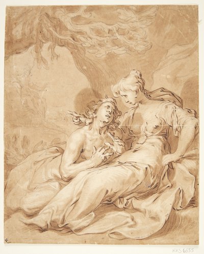Kochająca para autorstwa Gerrit Pietersz