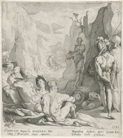 Głoszenie Jana Chrzciciela autorstwa Gerrit Pietersz. Sweelink