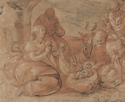 Adoracja pasterzy, 1599. autorstwa Gerrit Pietersz Sweelink
