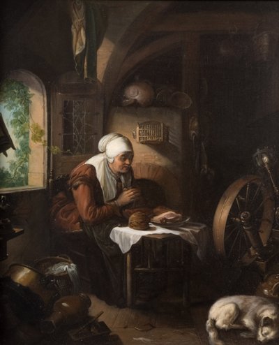 Łaska przed mięsem autorstwa Gerrit Dou