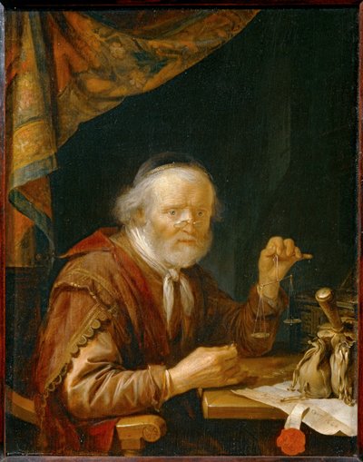 Waga do złota ... autorstwa Gerrit or Gerard Dou