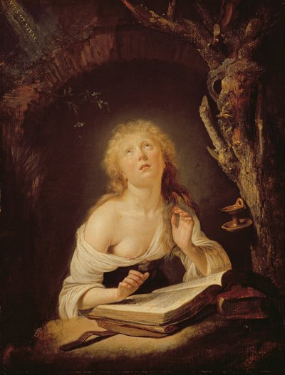 Najświętsza Panna (olej na desce dębowej) autorstwa Gerrit Dou