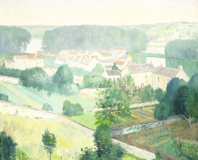 Wioska Sannois autorstwa Gerrit van Blaaderen
