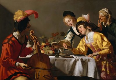 Koncert, ok. 1627 r. autorstwa Gerrit van Honthorst