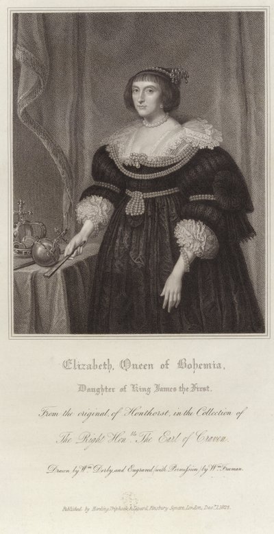 Elżbieta, królowa Czech autorstwa Gerrit van Honthorst