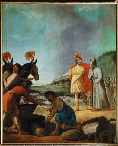 Judasz Machabeusz po zwycięstwie nad syryjskimi siłami Nikatora (olej na płótnie) autorstwa Gerrit van Honthorst