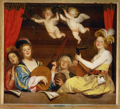 Koncert ... autorstwa Gerrit van Honthorst