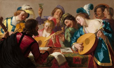 Koncert, 1623. autorstwa Gerrit van Honthorst