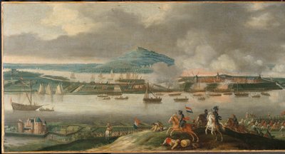 Oblężenie Schenkenschans w 1636 Oblężenie Schenckenschans przez księcia Fryderyka Henryka, kwiecień 1636 autorstwa Gerrit van Santen