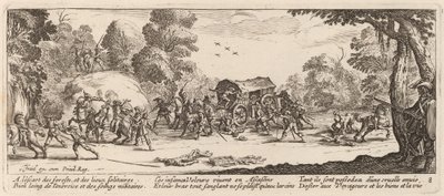 Atak na trenera autorstwa Gerrit van Schagen after Jacques Callot