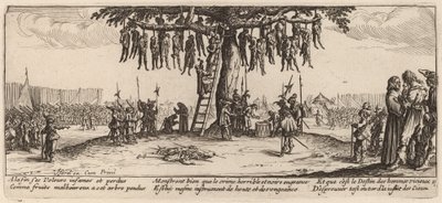 Wiszące autorstwa Gerrit van Schagen after Jacques Callot