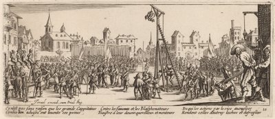 Strappado autorstwa Gerrit van Schagen after Jacques Callot