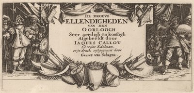 Strona tytułowa autorstwa Gerrit van Schagen after Jacques Callot