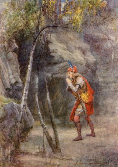 Sztuka Williama Szekspira: Cymbeline (kolorowa litografia) autorstwa Gertrude E. Demain (after) Hammond