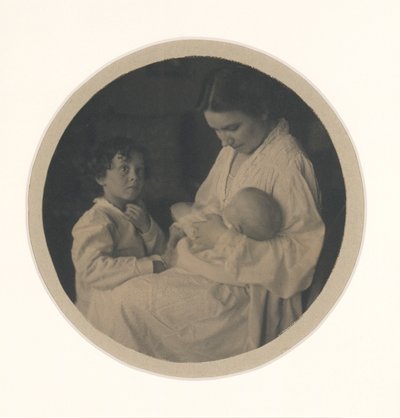 Nancy, Paul (w wieku 3 1/2) i Claire (w wieku 5 miesięcy) autorstwa Gertrude Käsebier