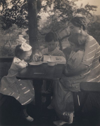 Przyjęcie w ogrodzie autorstwa Gertrude Käsebier