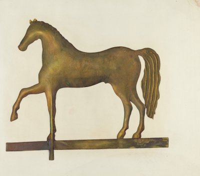 Koń wiatrowskazowy, ok. 1940. autorstwa Gertrude Koch