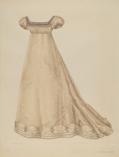 Suknia ślubna, 1935-1942. autorstwa Gertrude Lemberg