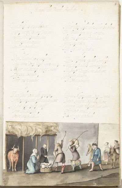 Adoracja pasterzy autorstwa Gesina ter Borch