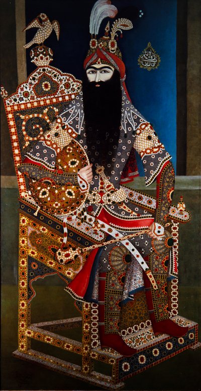 Fath-Ali Shah Qajar autorstwa Ghulan Asad Quajar