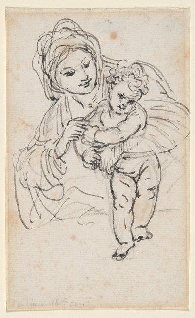 Madonna z Dzieciątkiem autorstwa Giacinto Calandrucci