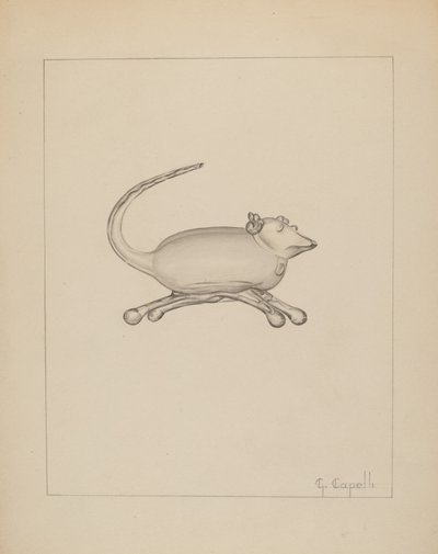 Mysz, ok. 1937. autorstwa Giacinto Capelli