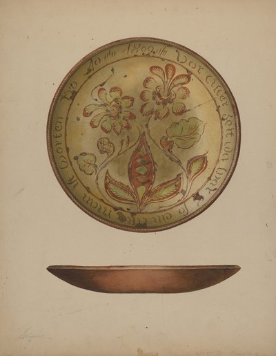 Pa. Tabliczka niemiecka, ok. 1900 r. 1938. autorstwa Giacinto Capelli
