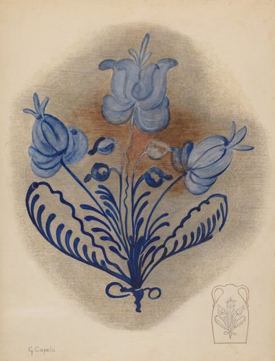 dzbanek na wodę lub cydr 1939. autorstwa Giacinto Capelli