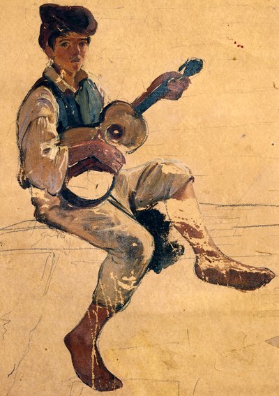 Gitarzysta autorstwa Giacinto Gigante