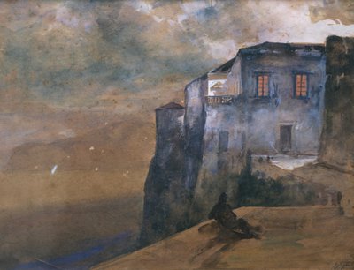 Dom Torquato Tasso w Sorrento autorstwa Giacinto Gigante