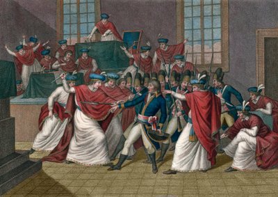 Zamach stanu 18 Brumaire (9 listopada 1799). Napoleon Bonparte (1769-1821) obalił Dyrektoriat i został Pierwszym Konsulem - Coup d