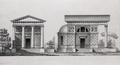 Projekt kościoła dla rodziny Tutomlin autorstwa Giacomo Antonio Domenico Quarenghi