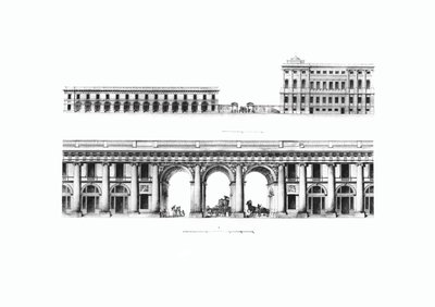 Projekt Własnej Kancelarii Gabinetu Jego Królewskiej Mości w Petersburgu, 1802 autorstwa Giacomo Antonio Domenico Quarenghi