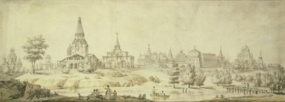 Widok Kołomienskoje, 1795 autorstwa Giacomo Antonio Domenico Quarenghi