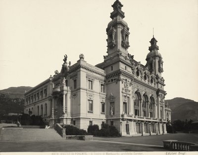 Na zewnątrz Teatru Montecarlo, Monako autorstwa Giacomo Brogi