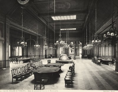 Sala hazardowa, kasyno Montecarlo, Monako autorstwa Giacomo Brogi