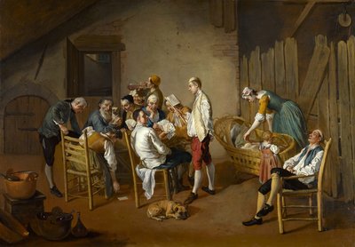 Gra karciana, ok. 1738-1750 autorstwa Giacomo Ceruti