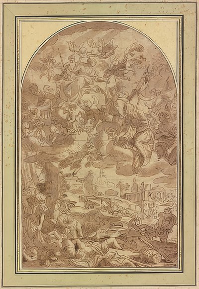 Wielka plaga Neapolu w 1656 r. autorstwa Giacomo Farelli