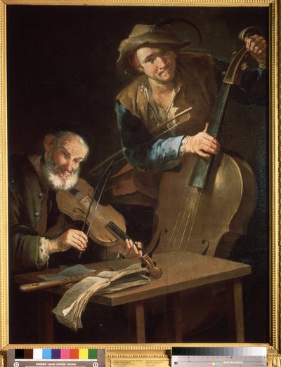 "Muzycy"" Obraz Giacomo Francesco Cippera (1664-1736) Muzeum Puszkina, Moskwa autorstwa Giacomo Francesco Cipper