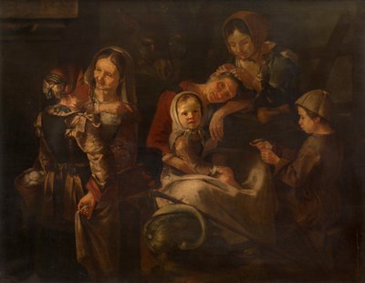 Chłopskie kobiety i dzieci autorstwa Giacomo Francesco Cipper