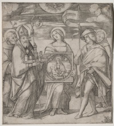 Święci Patronowie Bolonii, ok. 1930 1515-1520. autorstwa Giacomo Francia
