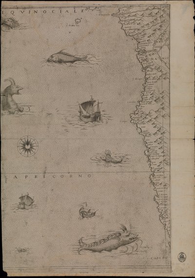 Mapa Afryki autorstwa Giacomo Gastaldi