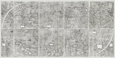 Uniwersalna mapa świata, Gastaldi, Giacomo autorstwa Giacomo Gastaldi