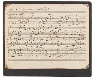 Fragment Marsza Koronacyjnego Meyerbeera autorstwa Giacomo Meyerbeer