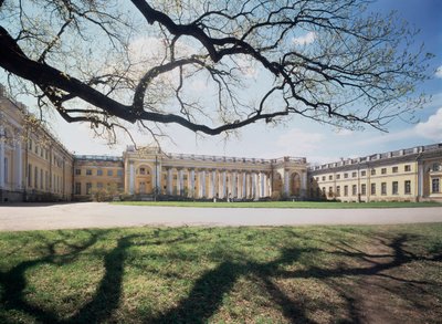 Le palais Alexandre a Tsarkoye Selo (Rosja) (Pałac Aleksandra w Carskim Siole) - Architecte Giacomo Antonio Domenico Quarenghi (1744-1817), palais 1792-1796 - Sztuka włoska autorstwa Giacomo Quarenghi