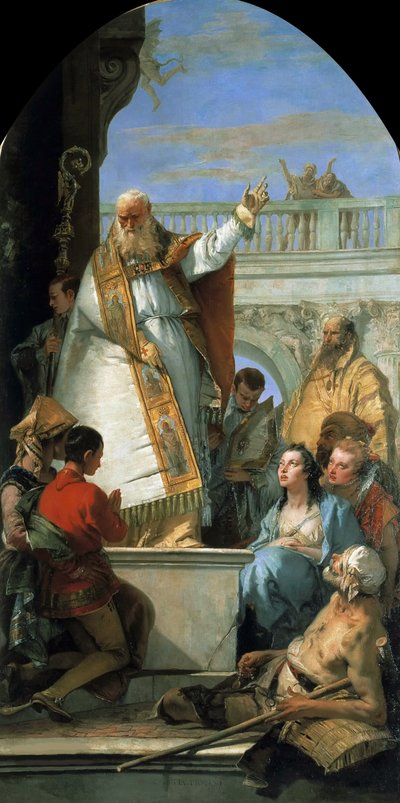 Św. Patryk, biskup Irlandii, ok. 1746. autorstwa Giambattista Tiepolo
