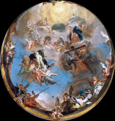 Chwała św. Dominika, ok. 1738 r. autorstwa Giambattista Tiepolo
