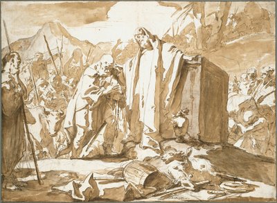 Spotkanie Abrahama i Melchizedeka autorstwa Giambattista Tiepolo
