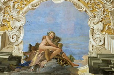 Czas porywa piękność Plutona porywająca Persefonę, ok. 1746 r. autorstwa Giambattista Tiepolo